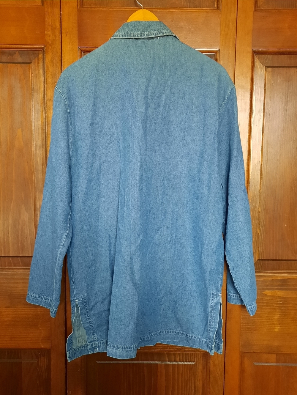 Norm Thompson Cotton Blend Medium Wash Denim Tang Jean Jacket Size Large - Picture 11 of 13